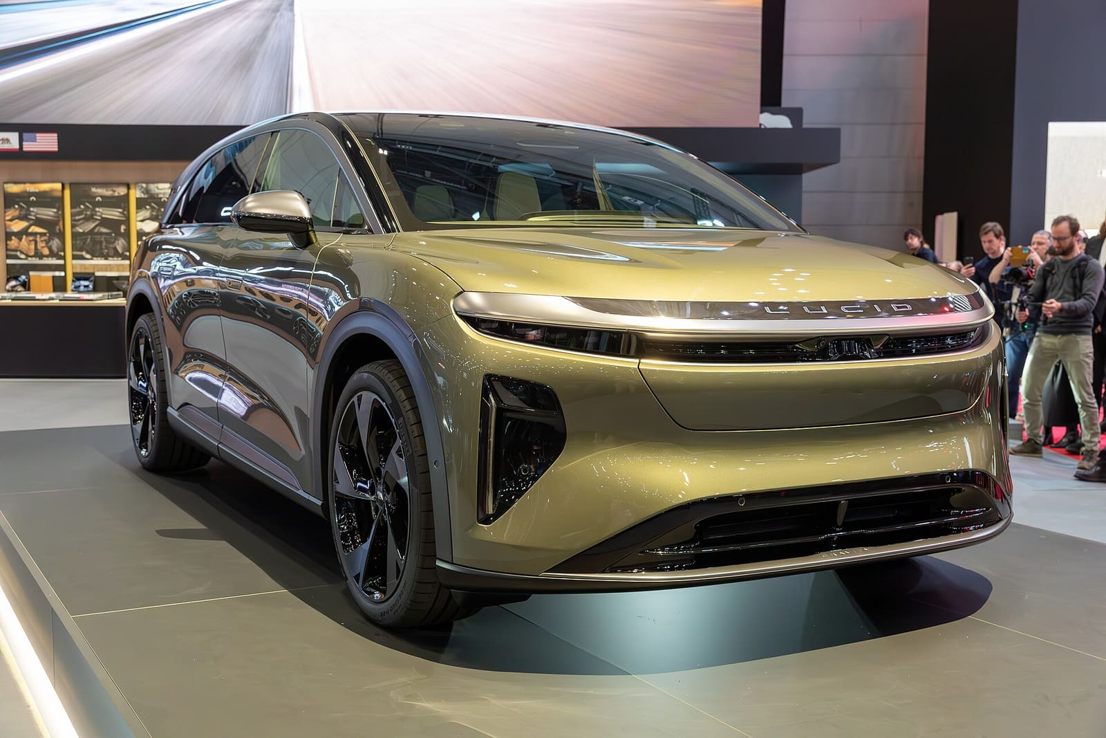 A Lucid Gravity at the 2024 Geneva Motor Show